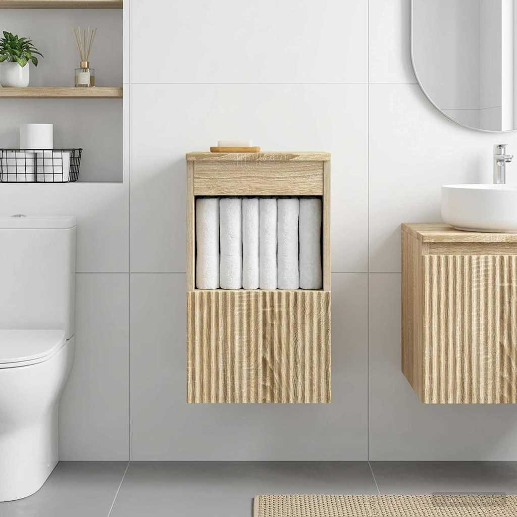 Badezimmerschrank Sonoma-Eiche 30 x 44,5 x 50 cm Holzwerkstoff