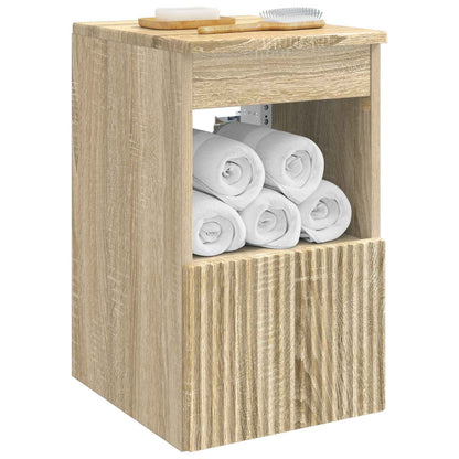 Badezimmerschrank Sonoma-Eiche 30 x 44,5 x 50 cm Holzwerkstoff