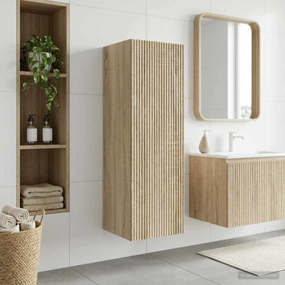 Wandmontierter Badezimmerschrank Sonoma-Eiche 33 x 34,5 x 60 cm