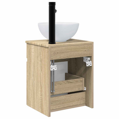 Wandmontierter Waschbeckenunterschrank Sonoma-Eiche