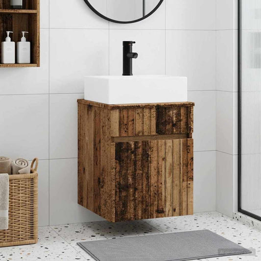 Wandmontierter Waschbecken Vanity Altholz 39 x 41 x 62,5 cm