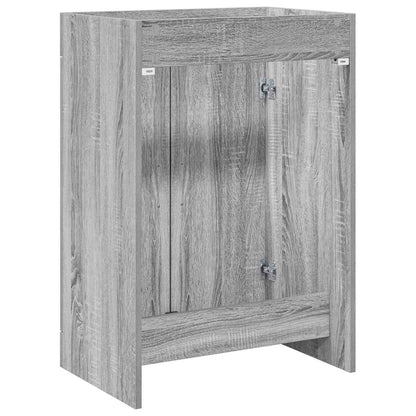 Unter dem Waschbecken Badschrank Sonoma-Grau