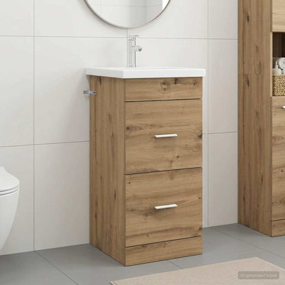 Badezimmerschrank mit Waschbecken Artisan-Eiche