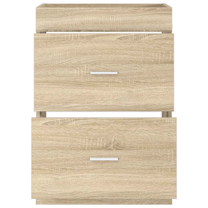 Waschbeckenunterschrank Sonoma-Eiche 56 x 37,5 x 81 cm