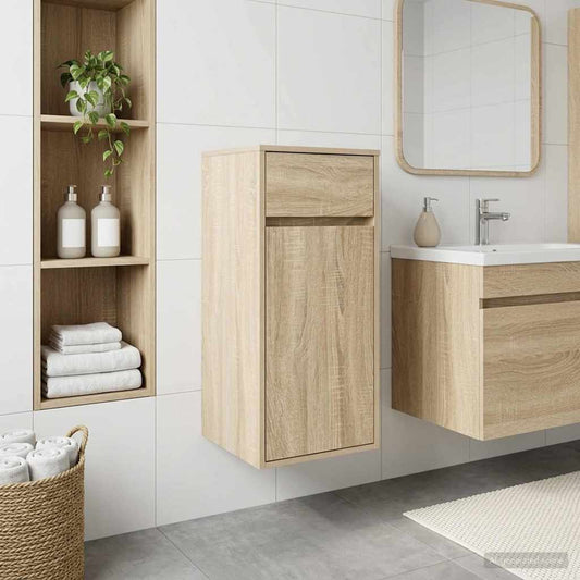 Badezimmerschrank Sonoma-Eiche 35 x 36,5 x 85 cm Holzwerkstoff
