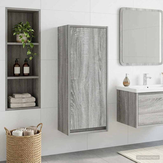 Wandmontierte Waschbecken-Vanität Grau Sonoma 35 x 20 x 81 cm