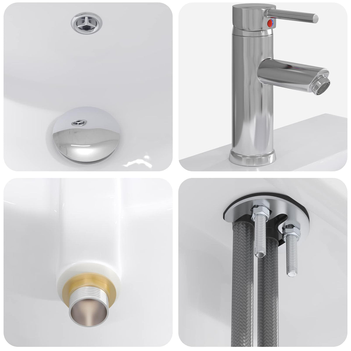 Badezimmerschrank mit Waschbecken Sonoma-Eiche