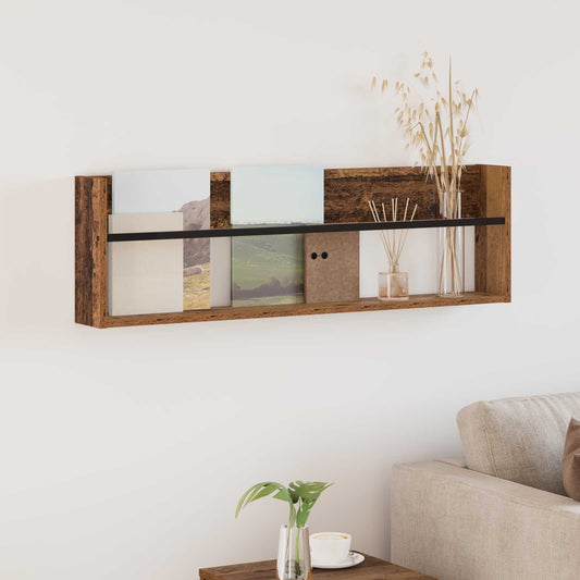 Magazinregal mit Regal Altholz 100 x 12 x 30 cm Holzwerkstoff