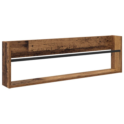 Magazinregal 2 Stk. Altholz 100 x 12 x 30 cm Holzwerkstoff