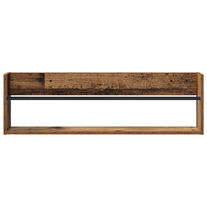 Magazinregal 2 Stk. Altholz 100 x 12 x 30 cm Holzwerkstoff