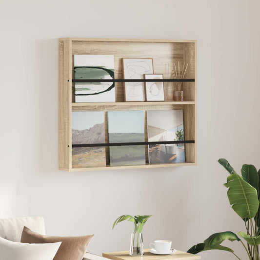 Magazinregal Sonoma-Eiche 80 x 12 x 70 cm Holzwerkstoff