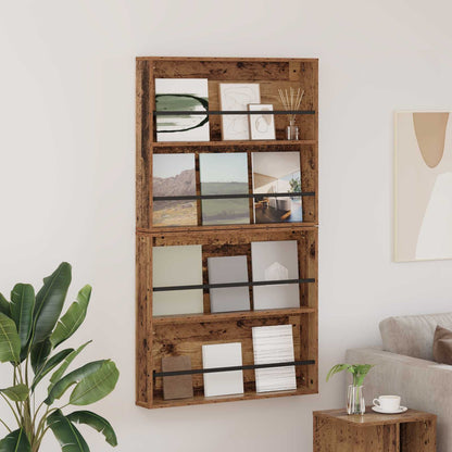 Magazinregal 2 stk. Altholz 80 x 12 x 70 cm Holzwerkstoff
