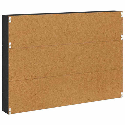 Magazinregal mit Regal Schwarz Eichen-Optik 100 x 12 x 70 cm