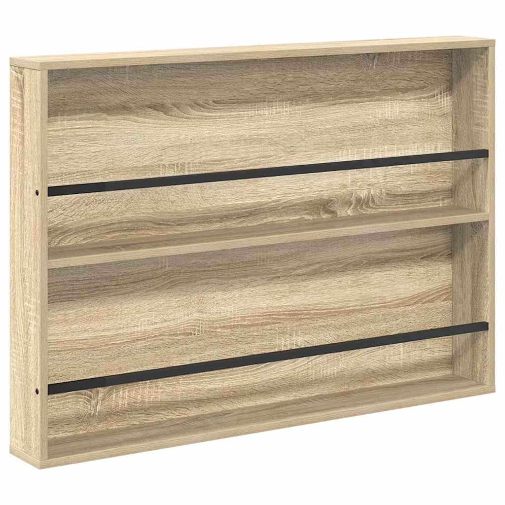 Magazinregal 2 stk. Sonoma-Eiche 100 x 12 x 70 cm Holzwerkstoff