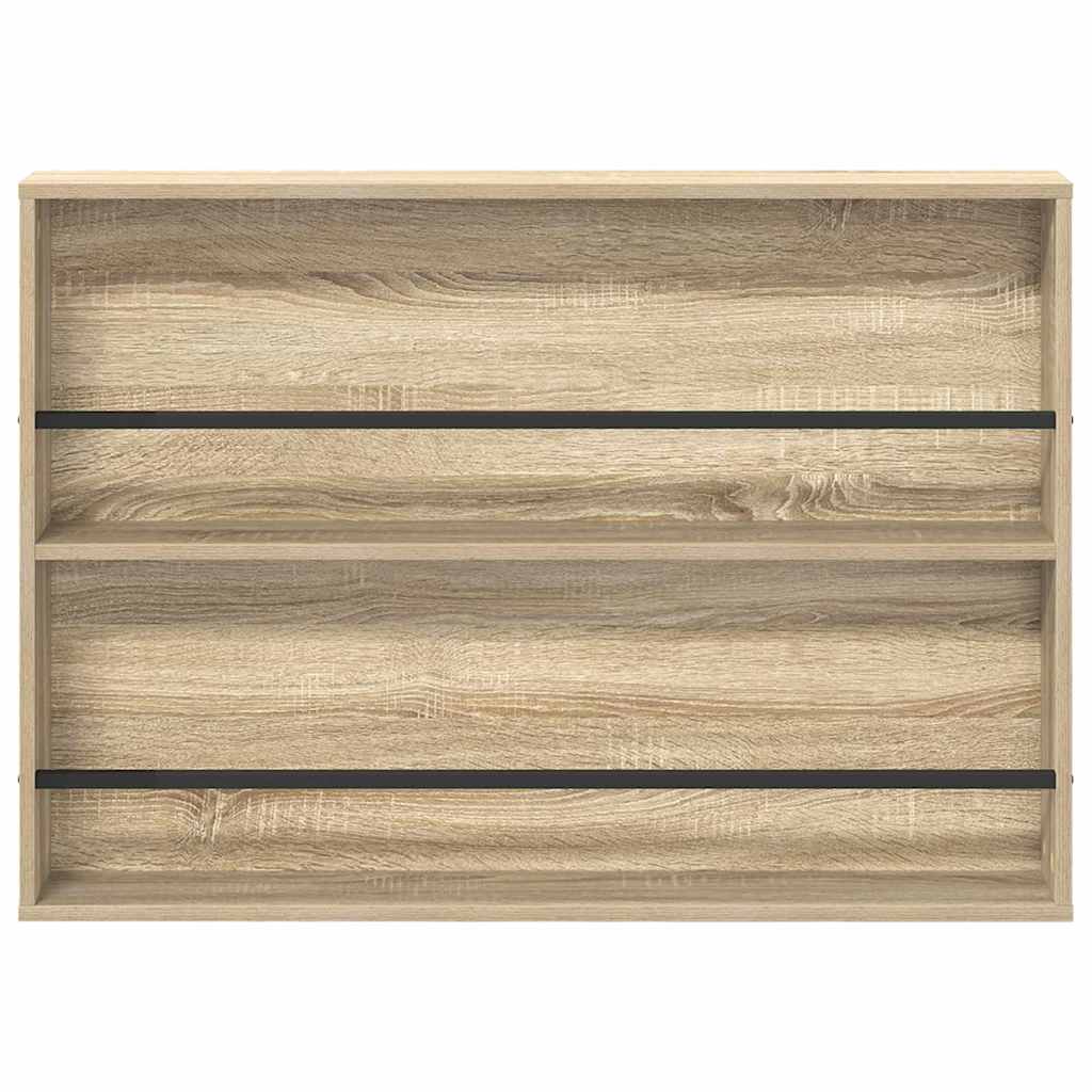Magazinregal 2 stk. Sonoma-Eiche 100 x 12 x 70 cm Holzwerkstoff
