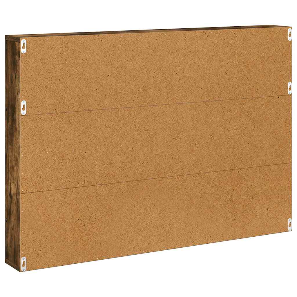 Magazinregal 2 stk. Geräucherte Eiche 100 x 12 x 70 cm