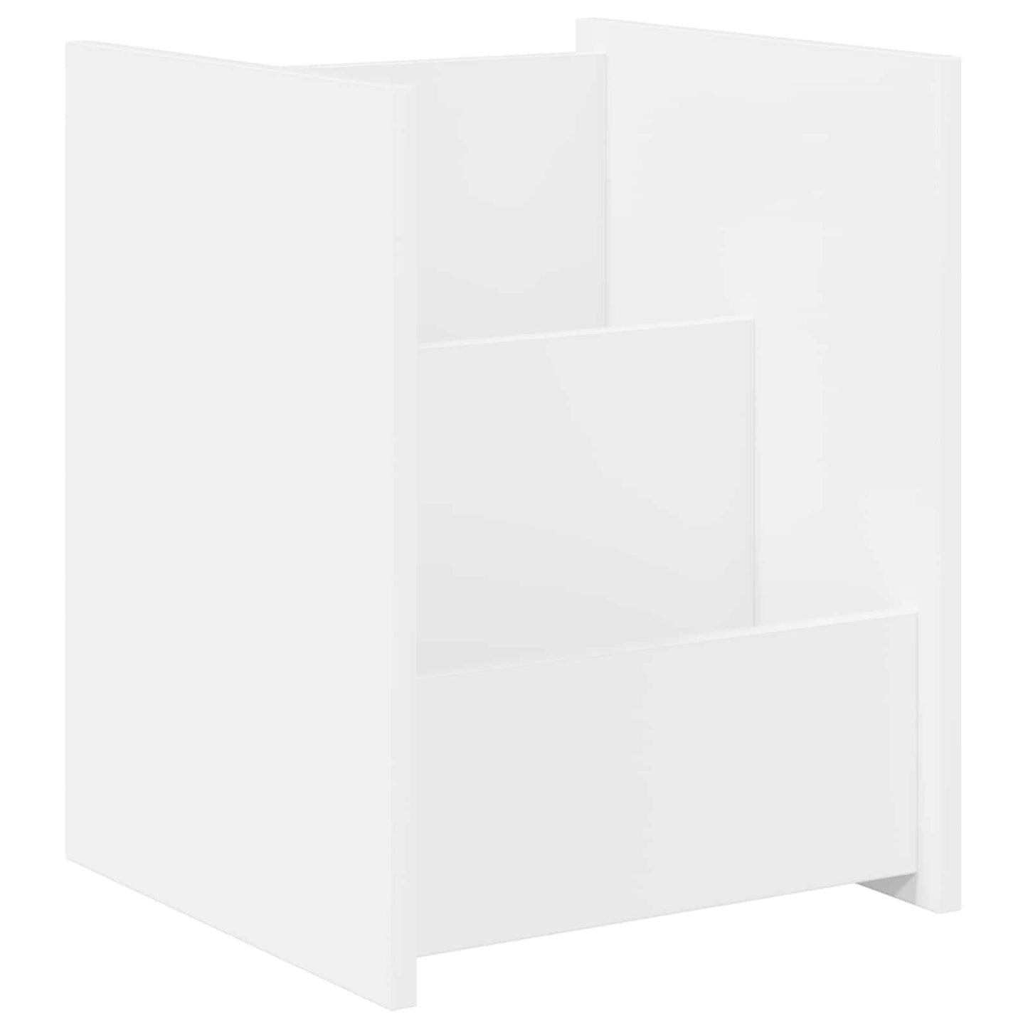 Magazinregal mit Regal Weiß 35 x 35 x 45 cm Holzwerkstoff