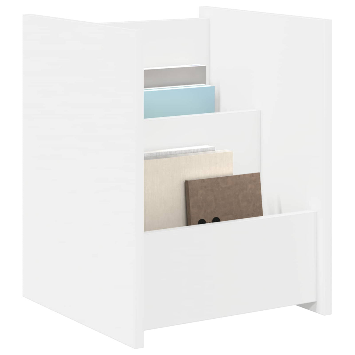 Magazinregal mit Regal Weiß 35 x 35 x 45 cm Holzwerkstoff