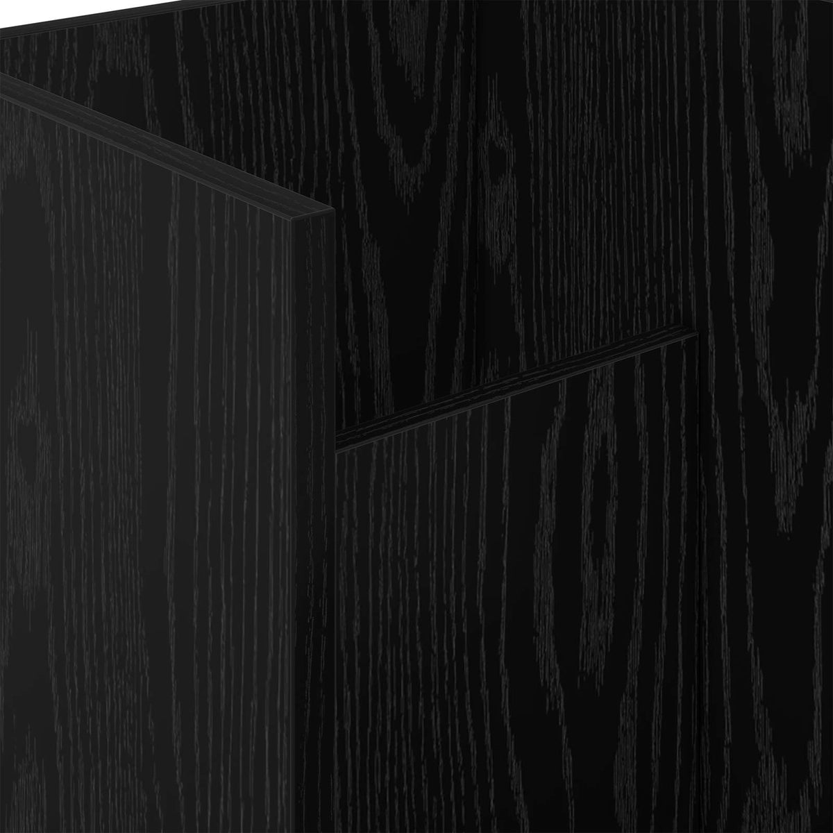 Magazinregal Schwarz Eichen-Optik 35 x 35 x 45 cm Holzwerkstoff