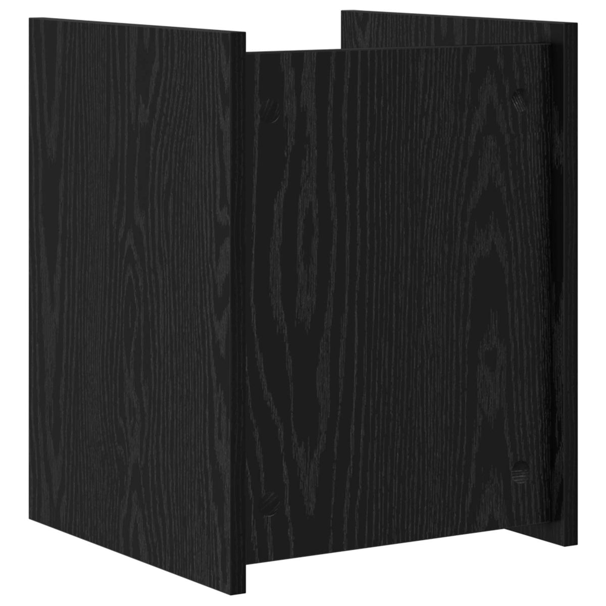 Magazinregal Schwarz Eichen-Optik 35 x 35 x 45 cm Holzwerkstoff