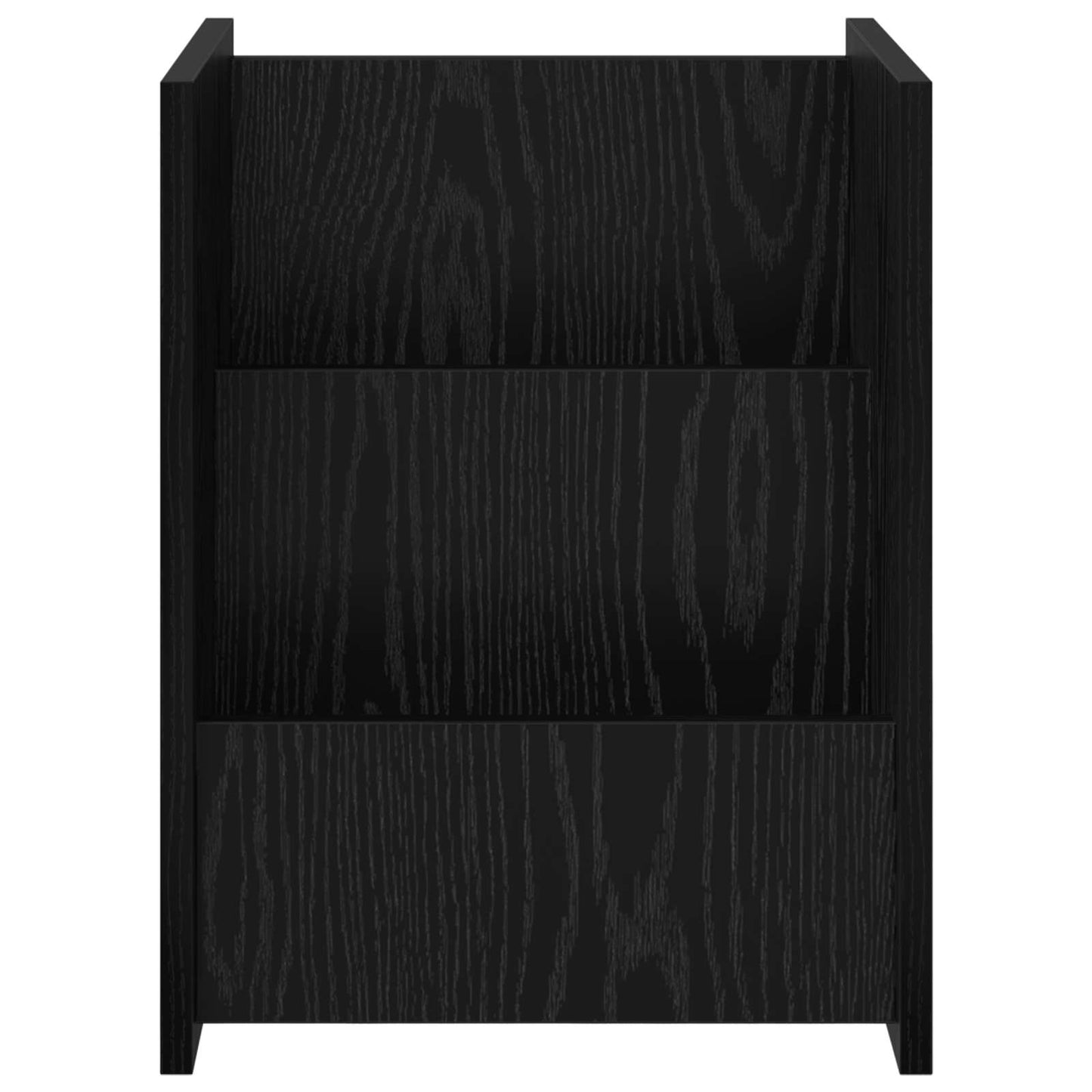 Magazinregal Schwarz Eichen-Optik 35 x 35 x 45 cm Holzwerkstoff