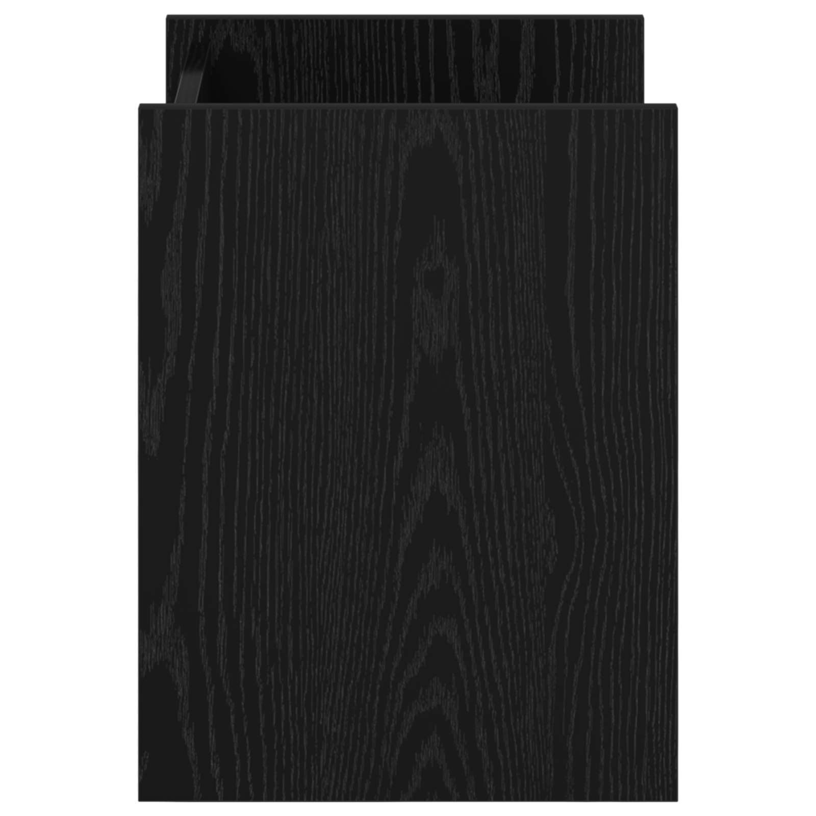 Magazinregal Schwarz Eichen-Optik 35 x 35 x 45 cm Holzwerkstoff