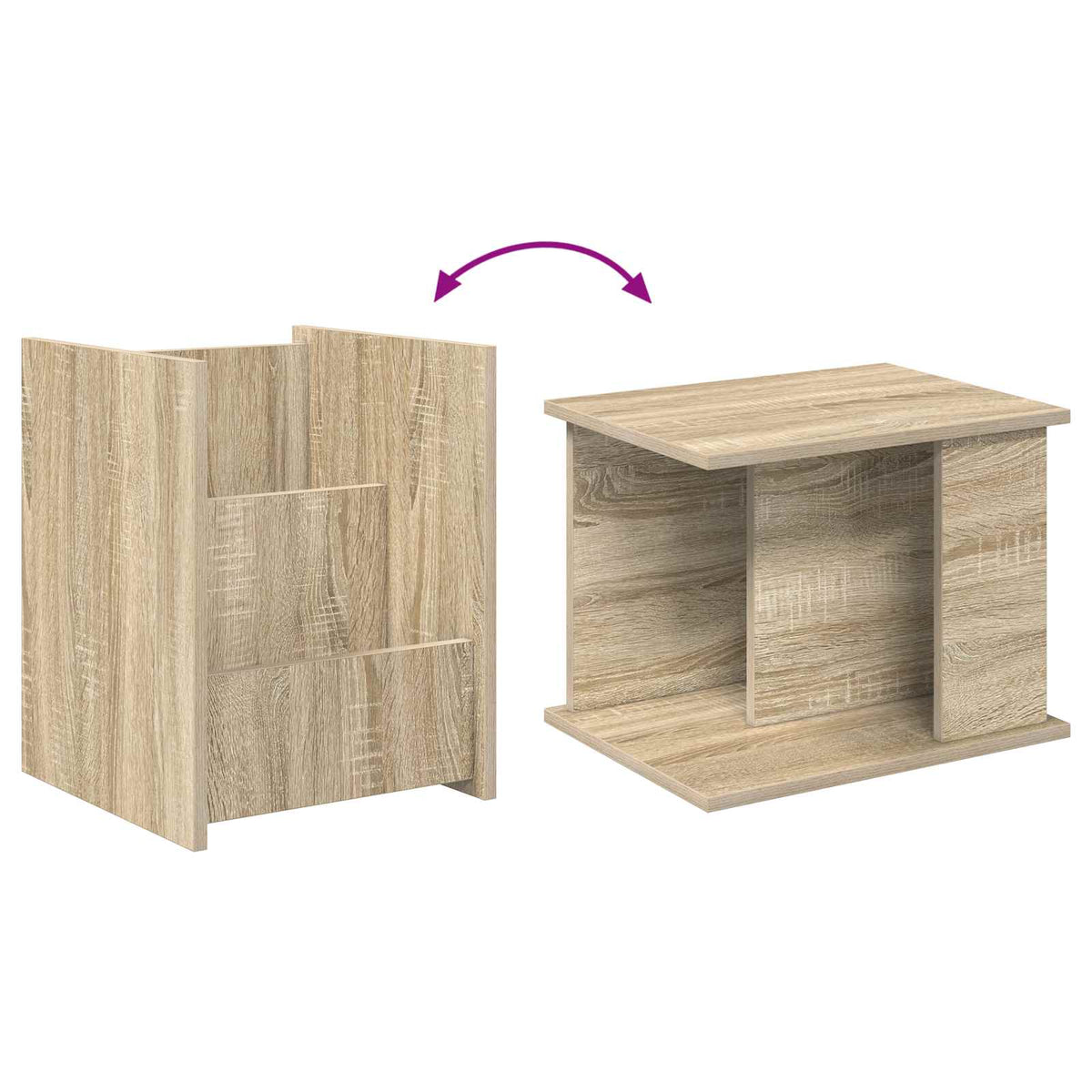 Magazinregal Sonoma-Eiche 35 x 35 x 45 cm Holzwerkstoff