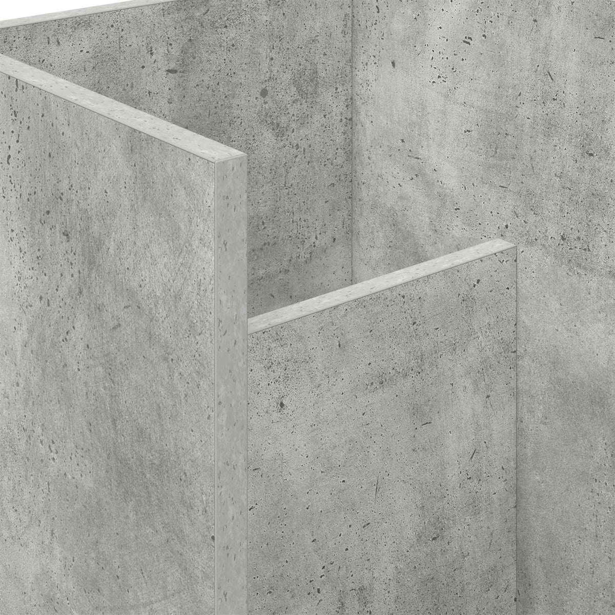 Magazinregal mit Regal Beton Grau 35 x 35 x 45 cm Holzwerkstoff
