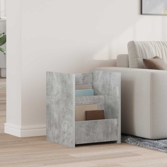 Magazinregal mit Regal Beton Grau 35 x 35 x 45 cm Holzwerkstoff