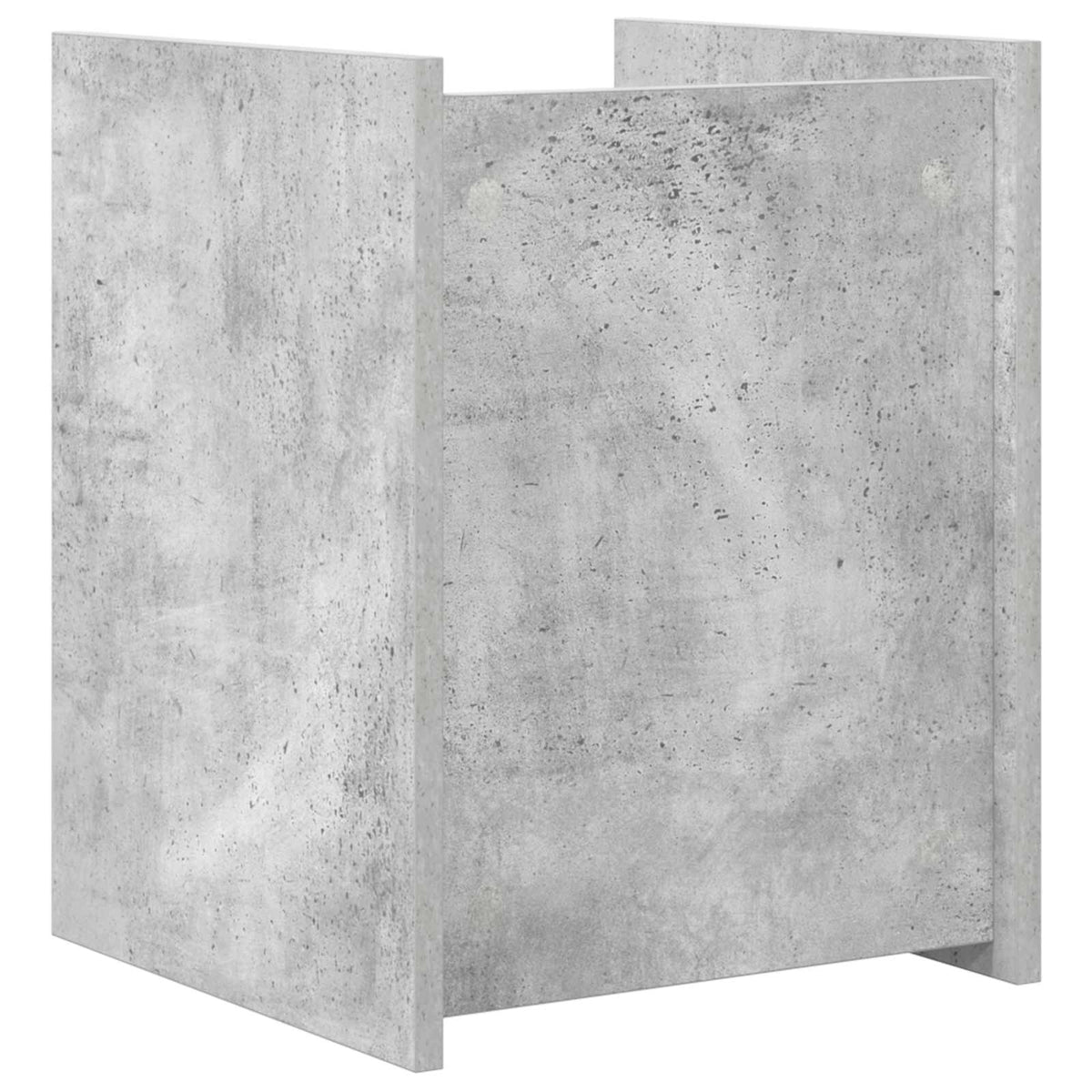 Magazinregal mit Regal Beton Grau 35 x 35 x 45 cm Holzwerkstoff