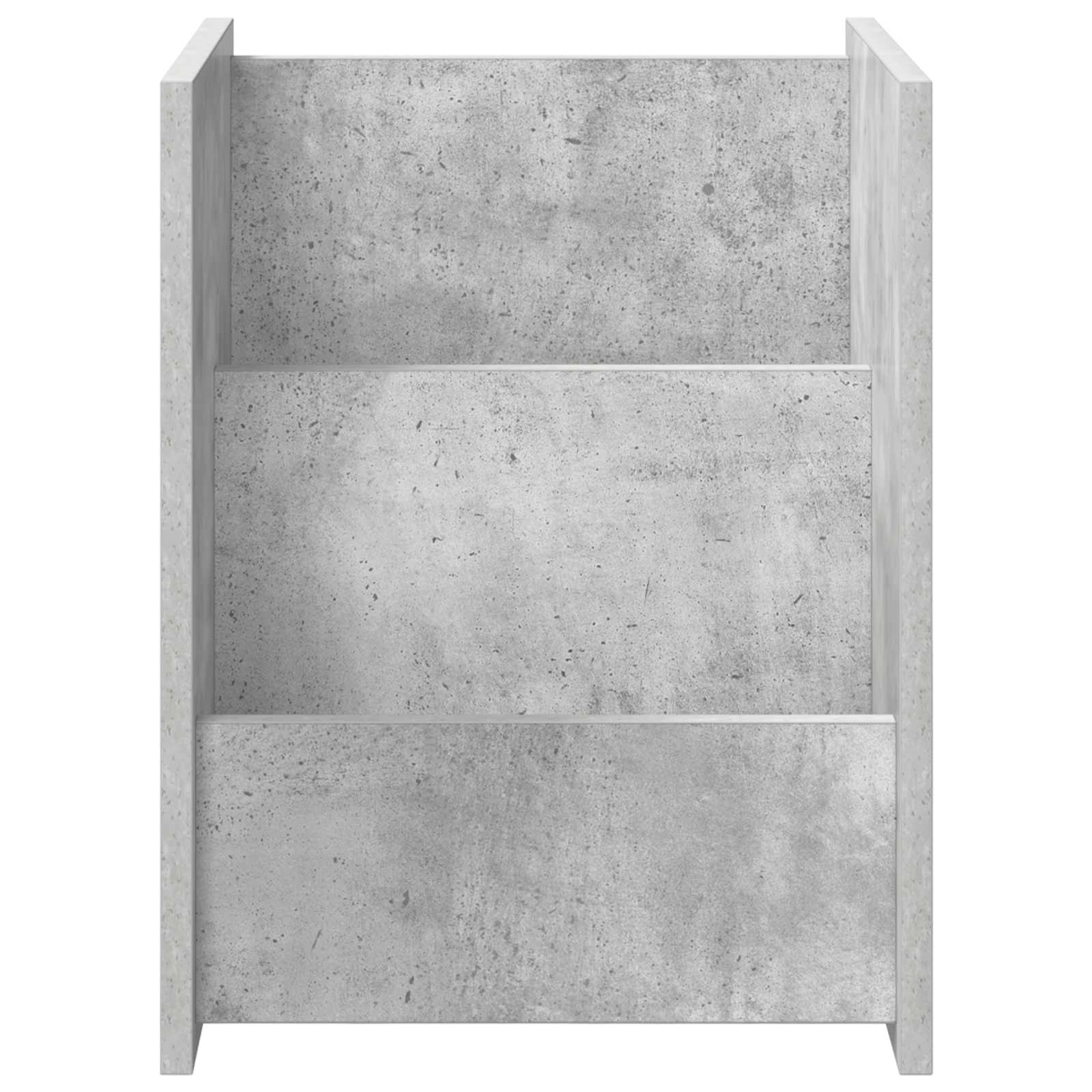 Magazinregal mit Regal Beton Grau 35 x 35 x 45 cm Holzwerkstoff