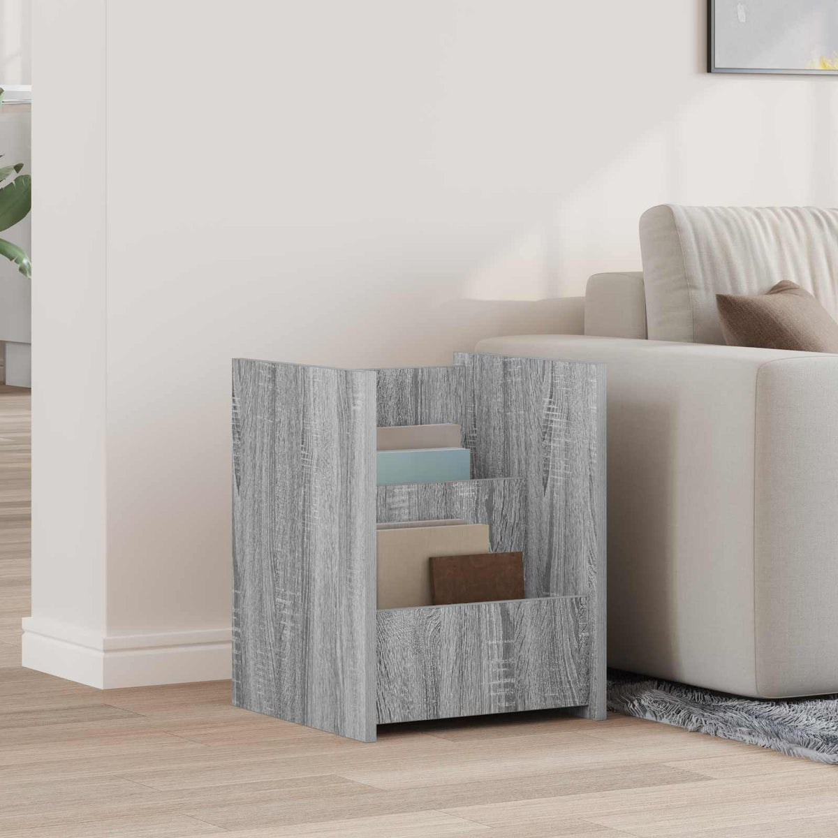 Magazinregal Sonoma-Grau 35 x 35 x 45 cm Holzwerkstoff