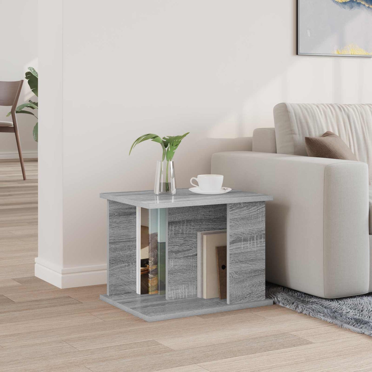 Magazinregal Sonoma-Grau 35 x 35 x 45 cm Holzwerkstoff