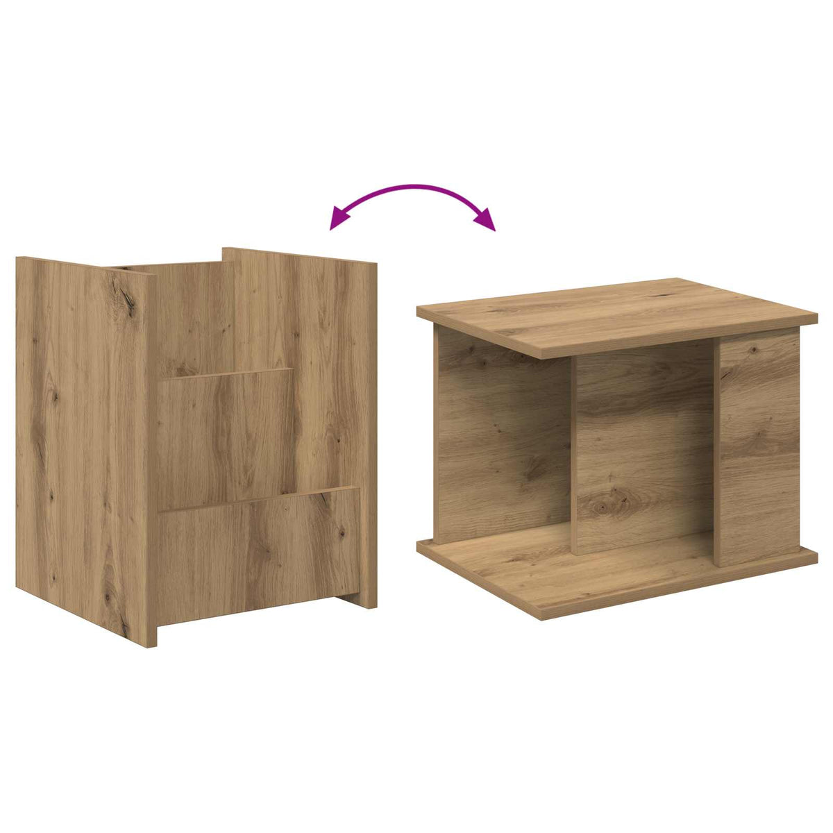 Magazinregal Artisan-Eiche 35 x 35 x 45 cm Holzwerkstoff