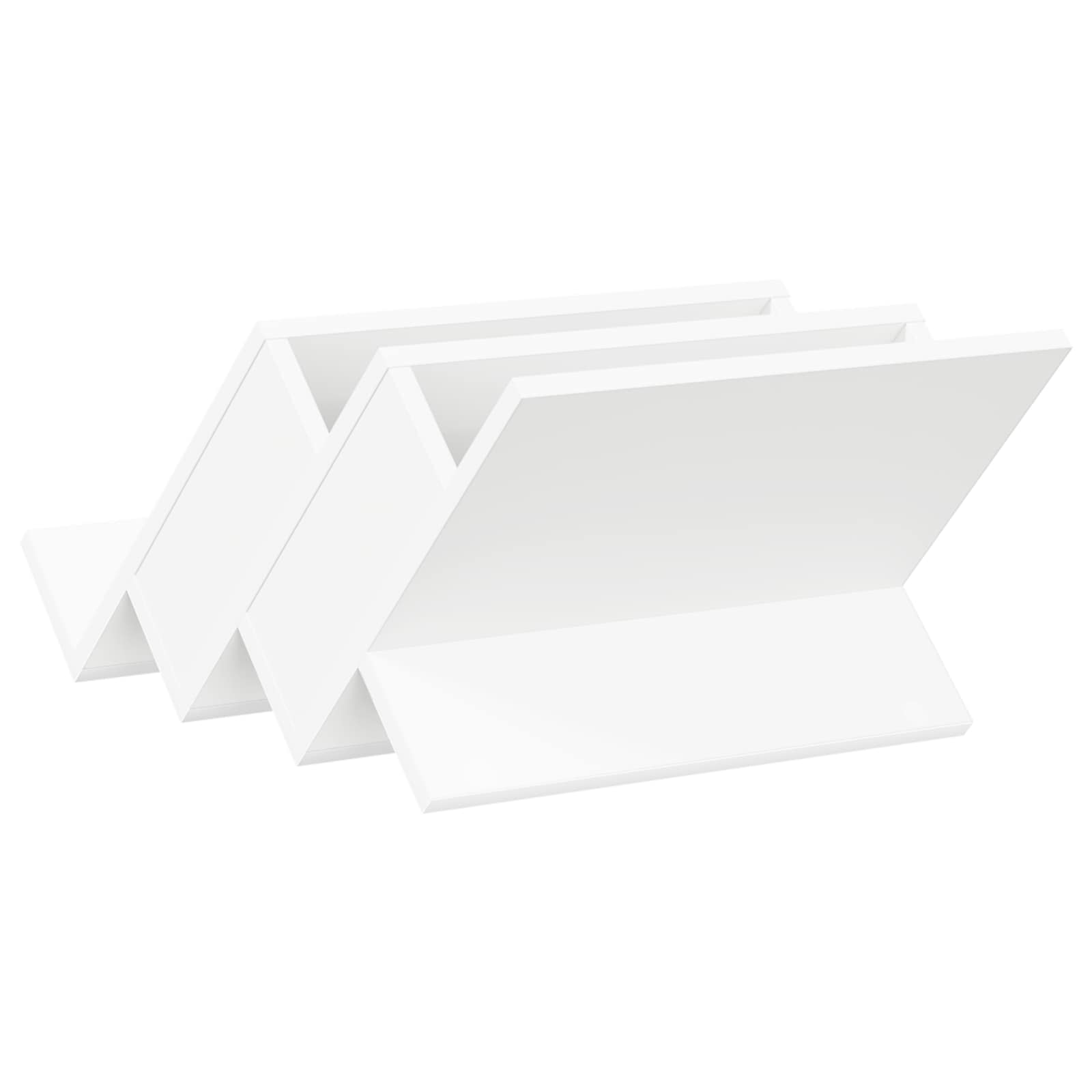 Magazinregal mit Regal Weiß 53 x 40 x 28,5 cm Holzwerkstoff