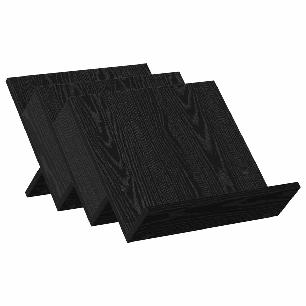 Magazinregal mit Regal Schwarz Eichen-Optik 53 x 40 x 28,5 cm