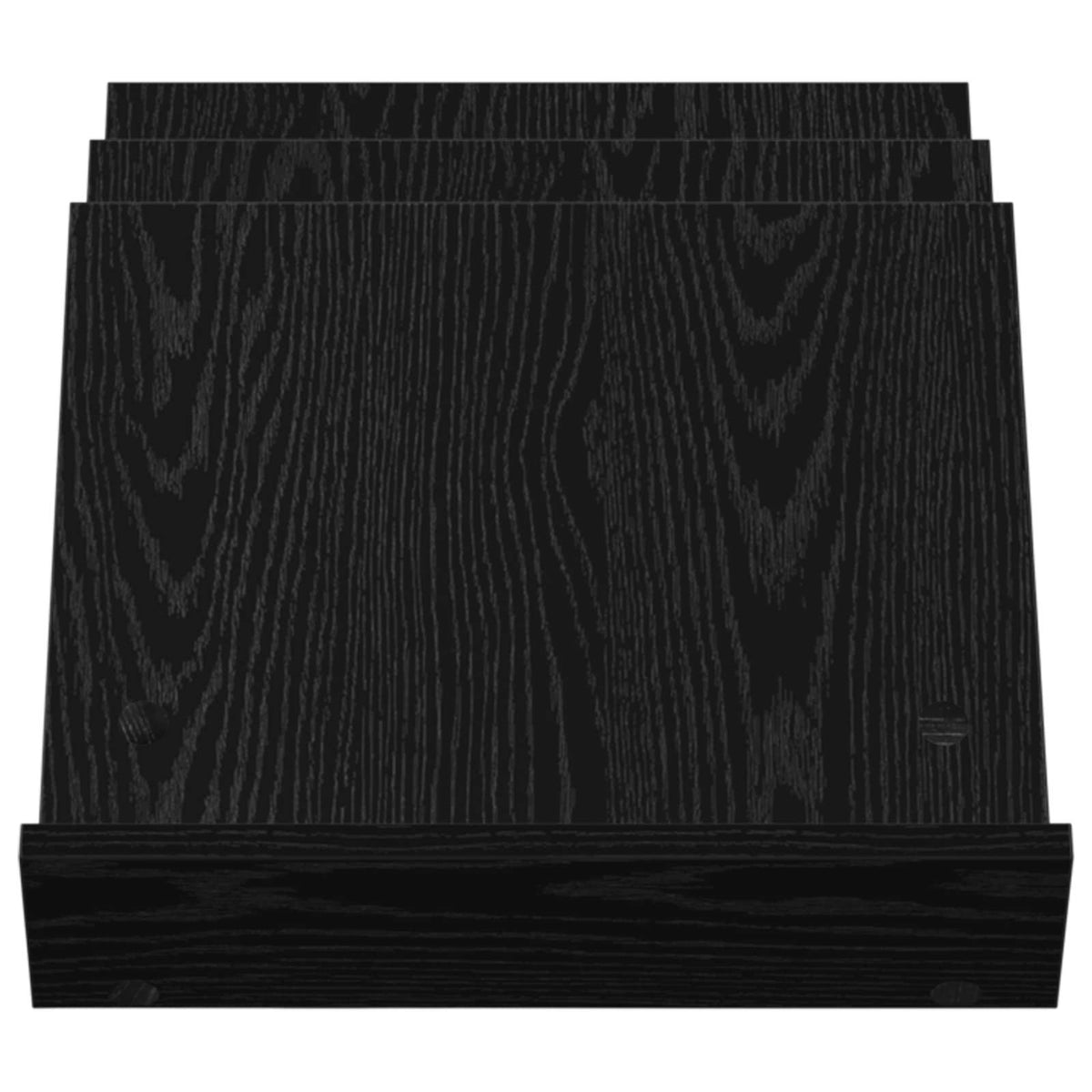 Magazinregal mit Regal Schwarz Eichen-Optik 53 x 40 x 28,5 cm