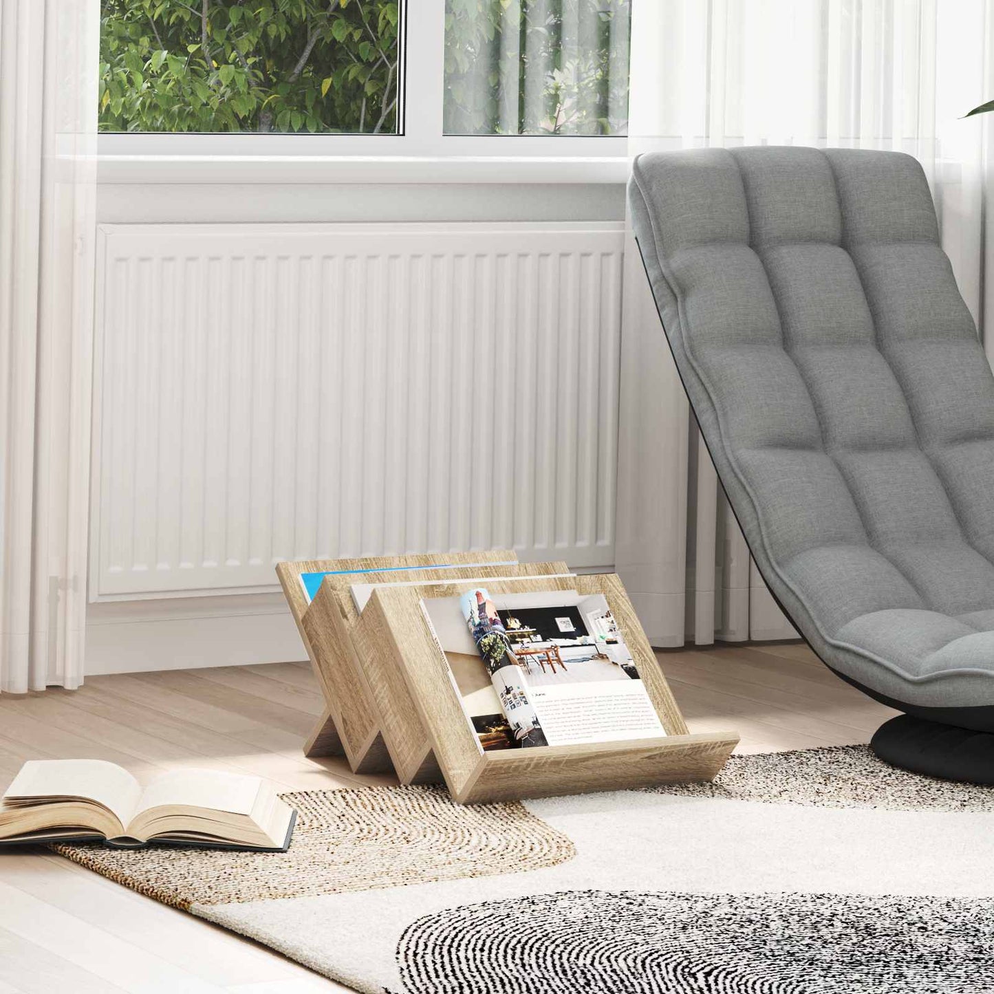 Magazinregal Sonoma-Eiche 53 x 40 x 28,5 cm Holzwerkstoff