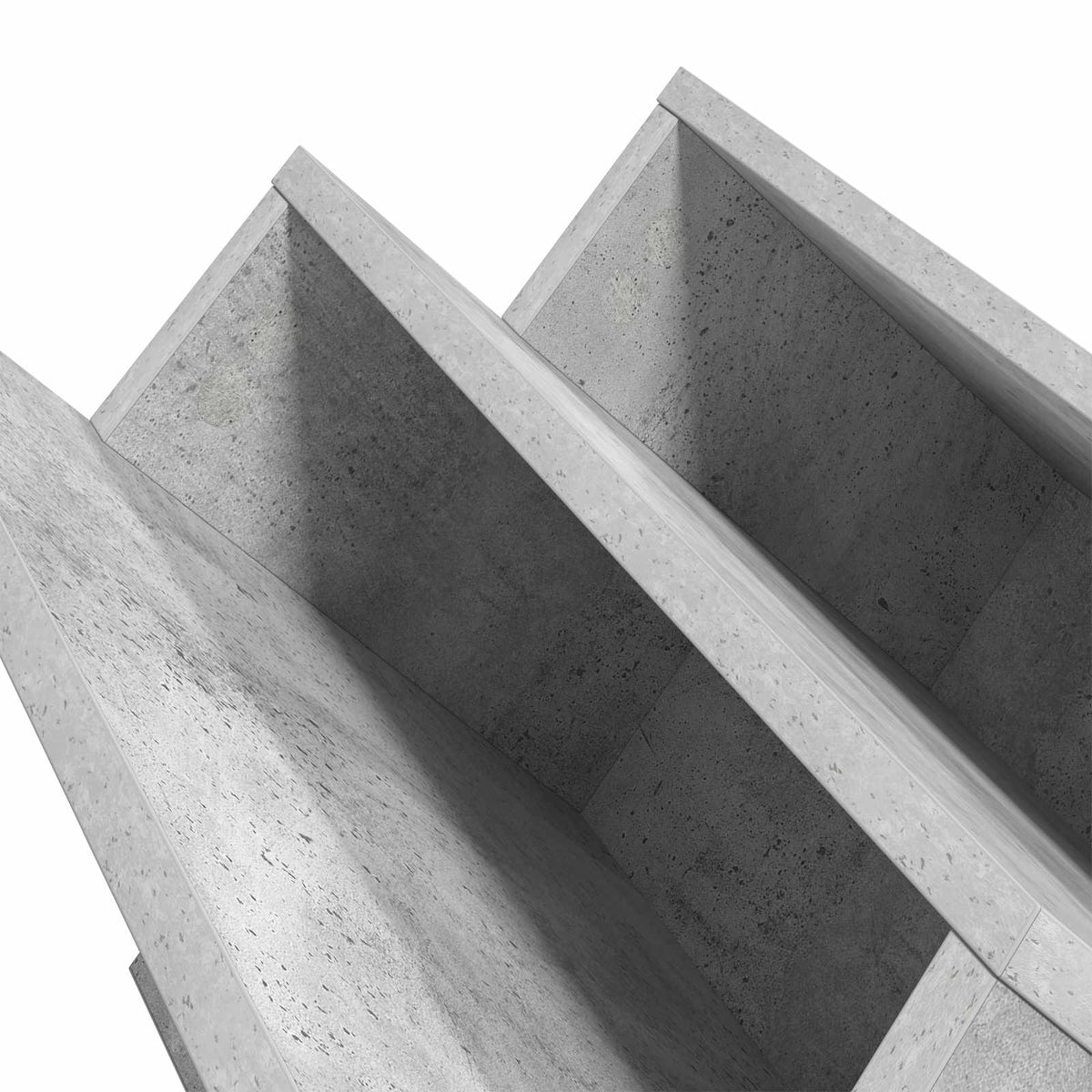 Magazinregal Beton Grau 53 x 40 x 28,5 cm Holzwerkstoff