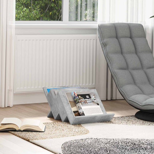 Magazinregal Beton Grau 53 x 40 x 28,5 cm Holzwerkstoff