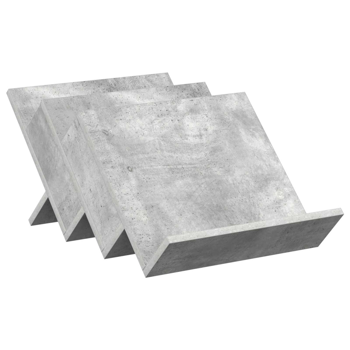 Magazinregal Beton Grau 53 x 40 x 28,5 cm Holzwerkstoff