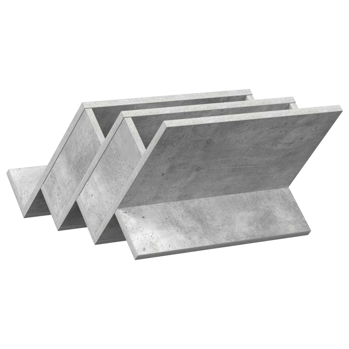 Magazinregal Beton Grau 53 x 40 x 28,5 cm Holzwerkstoff