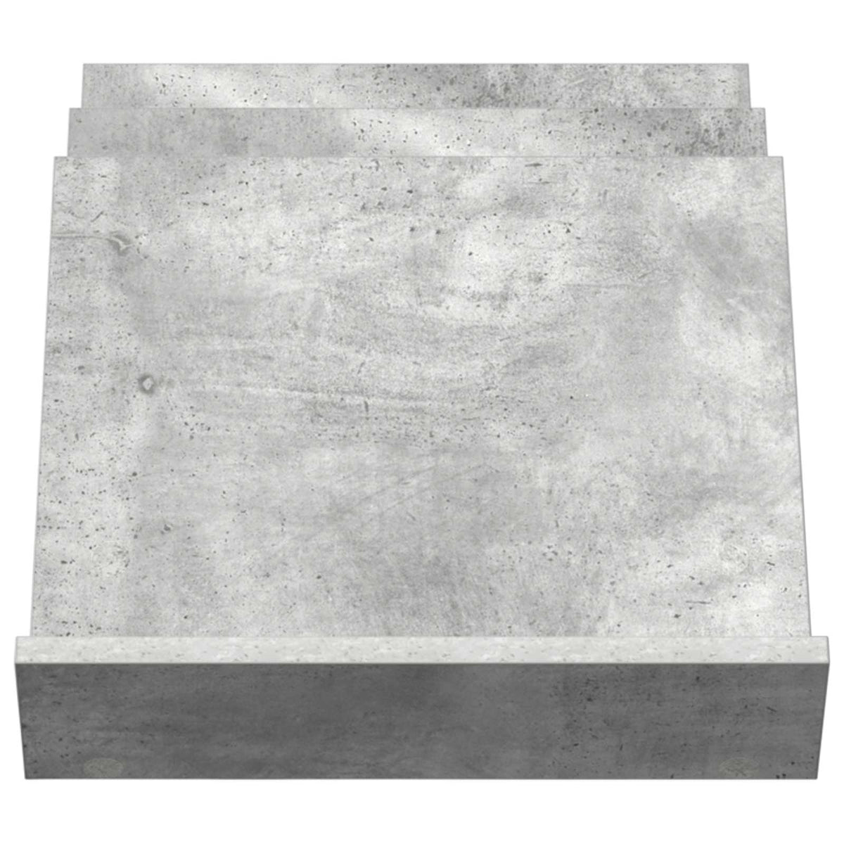 Magazinregal Beton Grau 53 x 40 x 28,5 cm Holzwerkstoff