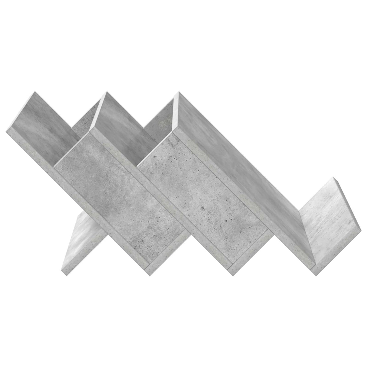 Magazinregal Beton Grau 53 x 40 x 28,5 cm Holzwerkstoff