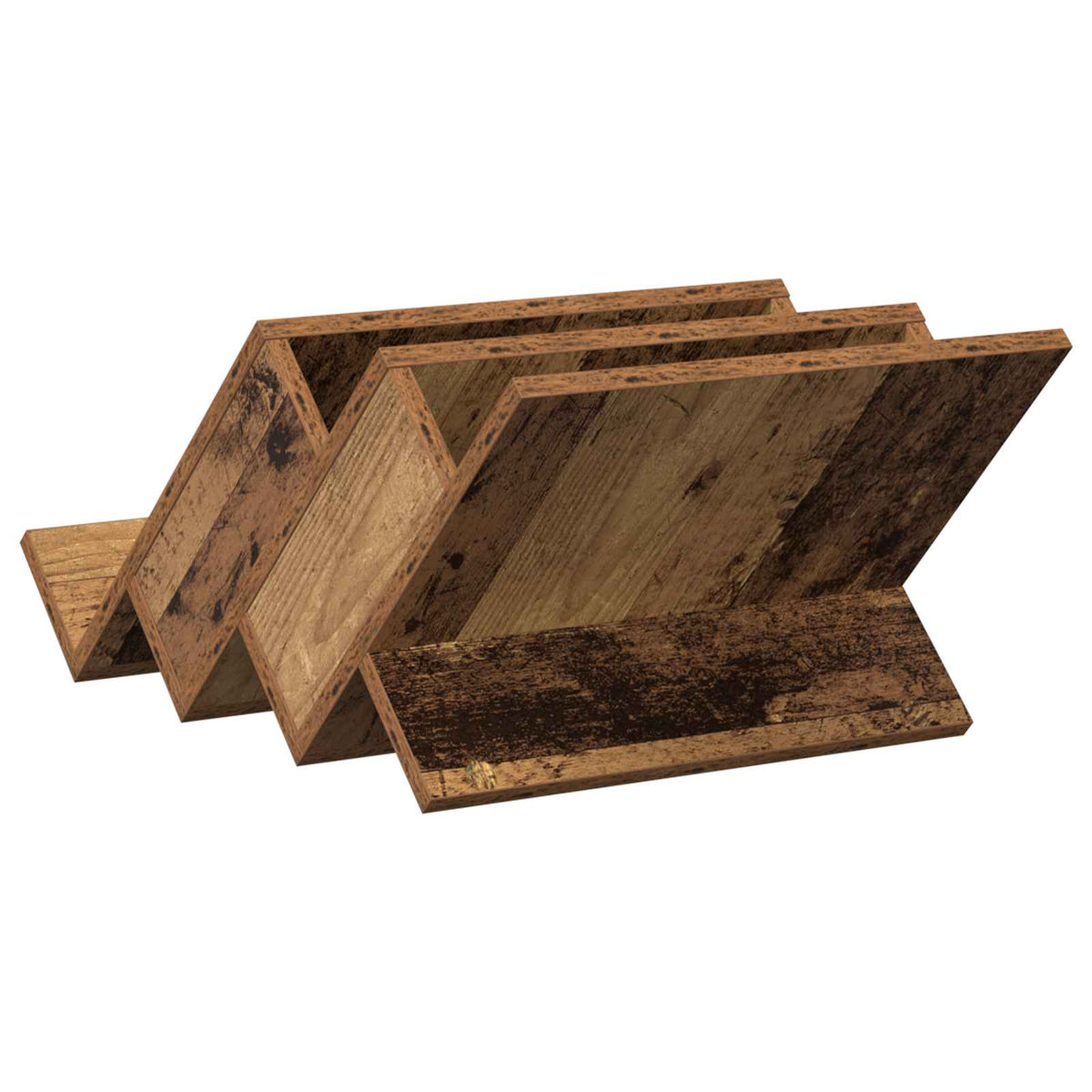 Magazinregal mit Regal Altholz 53 x 40 x 28,5 cm Holzwerkstoff