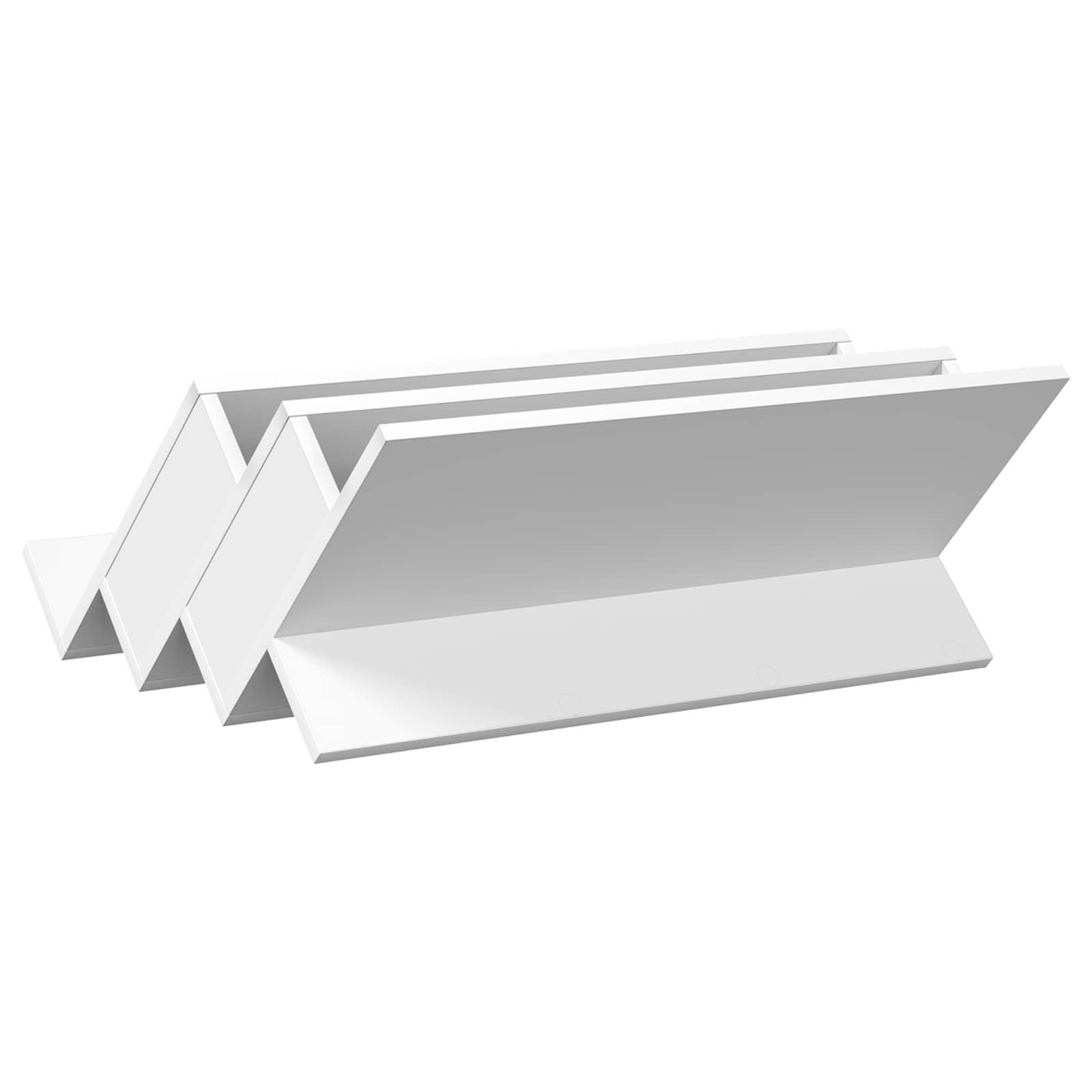 Magazinregal mit Regal Weiß 65 x 53 x 28,5 cm Holzwerkstoff