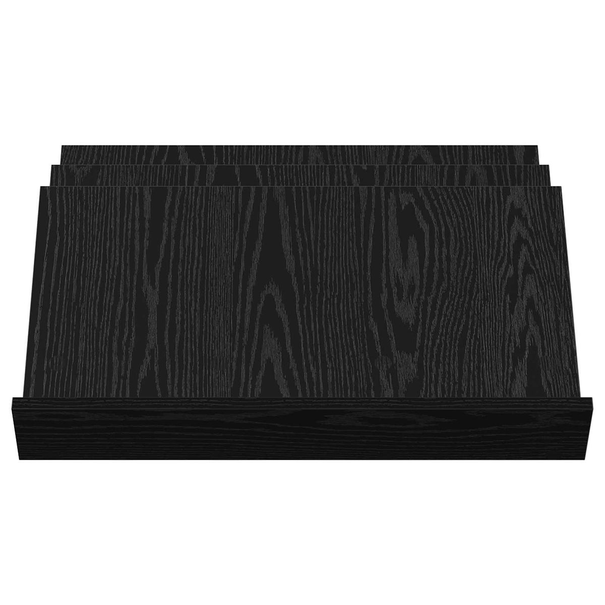Magazinregal mit Regal Schwarz Eichen-Optik 65 x 53 x 28,5 cm
