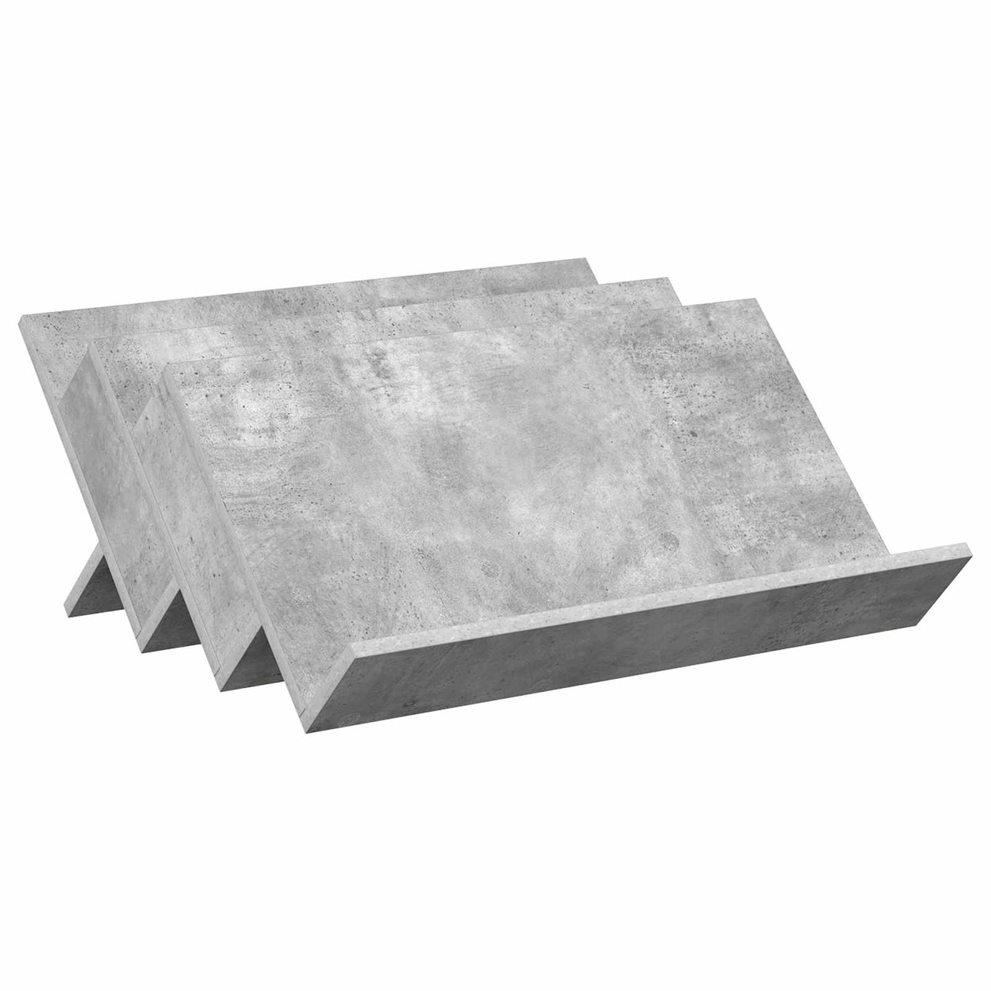 Magazinregal Beton Grau 65 x 53 x 28,5 cm Holzwerkstoff