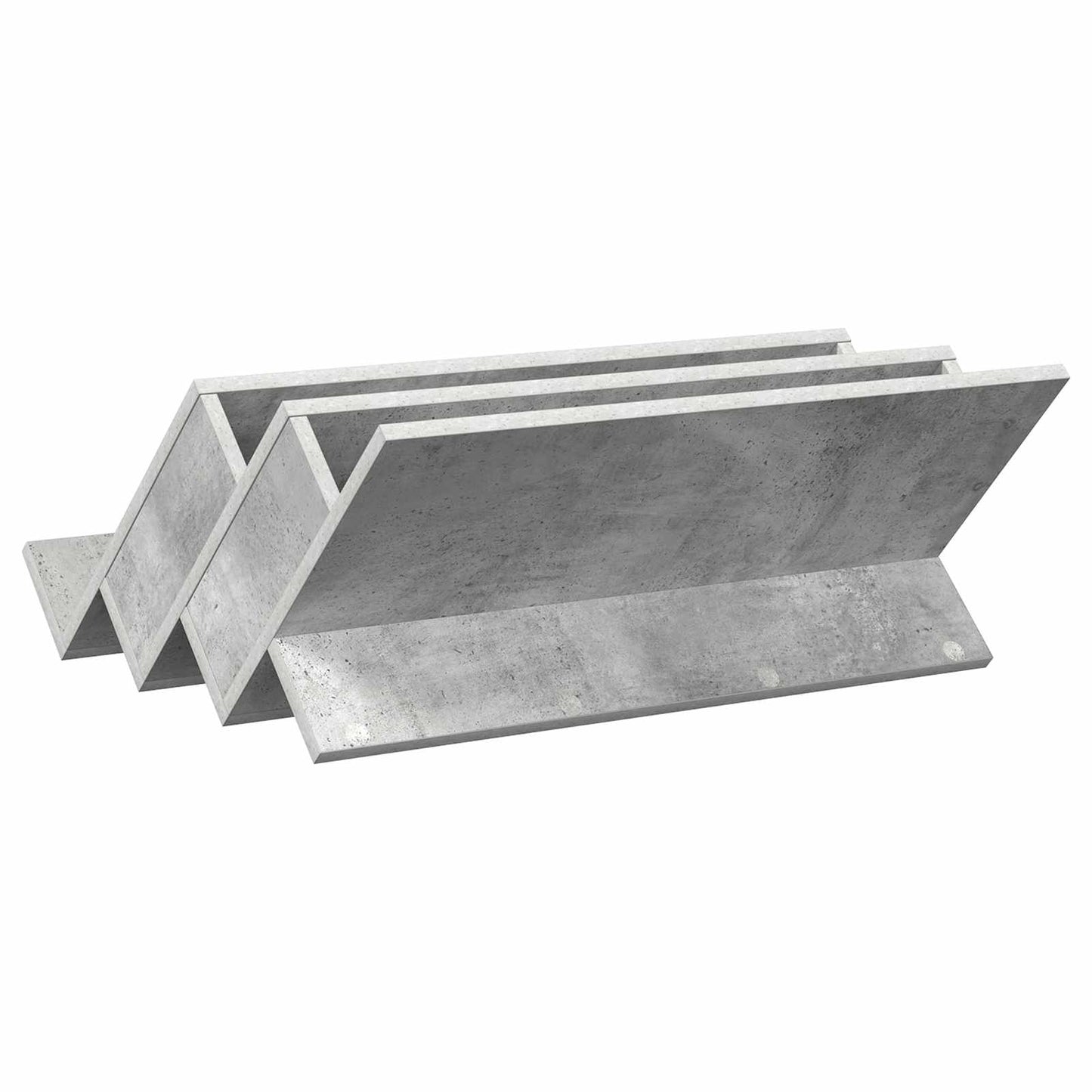 Magazinregal Beton Grau 65 x 53 x 28,5 cm Holzwerkstoff