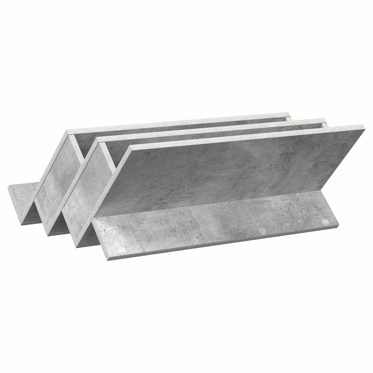 Magazinregal Beton Grau 65 x 53 x 28,5 cm Holzwerkstoff